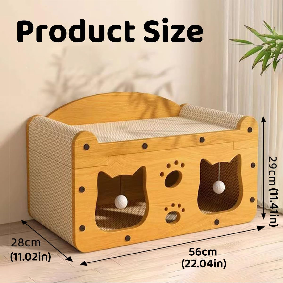 Cat Scratching Hideout Bed