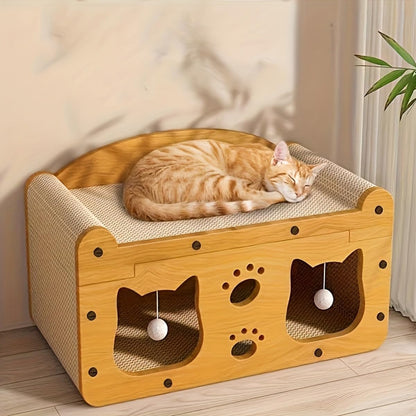 Cat Scratching Hideout Bed